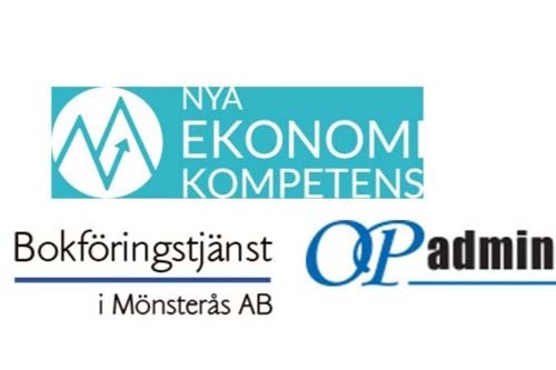 Tre loggor på företag som blivit en del av Freedom Group